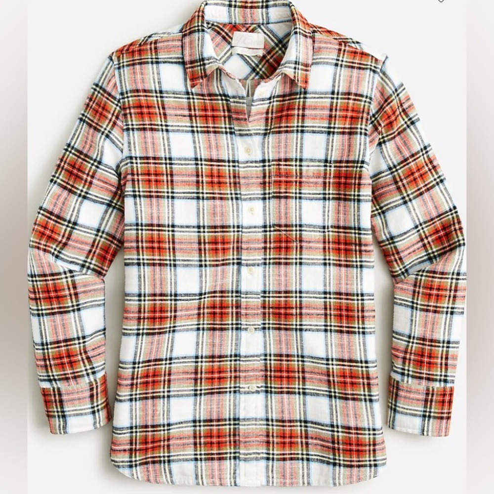 J. Crew Classic-Fit Flannel Shirt in Snowy Stewart Tartan